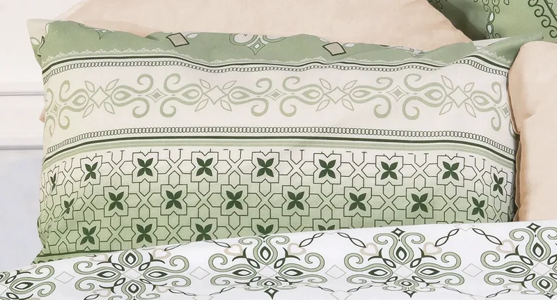 Μαξιλαροθήκη Dimcol Καλλιπάτειρα 334 Light Green/Olive 50x70