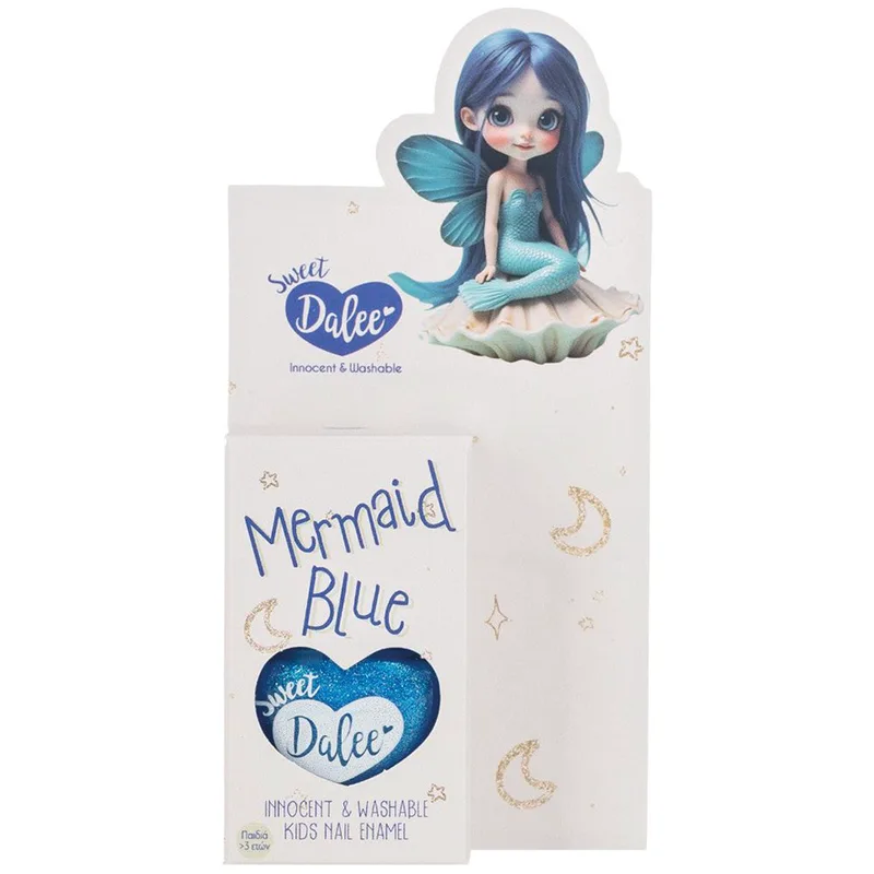 Sweet Dalee Nail Polish Παιδικό, Οικολογικό, Μη Τοξικό Βερνίκι Νυχιών με Βάση το Νερό 12ml - 909 Mermaid Blue