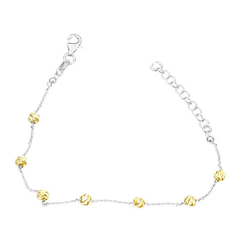 Βραχιόλι Ασημένιο Δίχρωμο 925 200032 17-19cm Gatsa