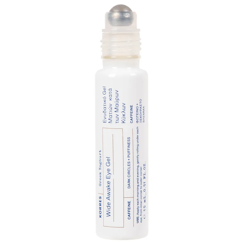 Korres Greek Yoghurt Wide Awake Eye Gel Ενυδατικό Gel Ματιών με Ελληνικό Γιαούρτι, Κατά των Μαύρων Κύκλων 15ml