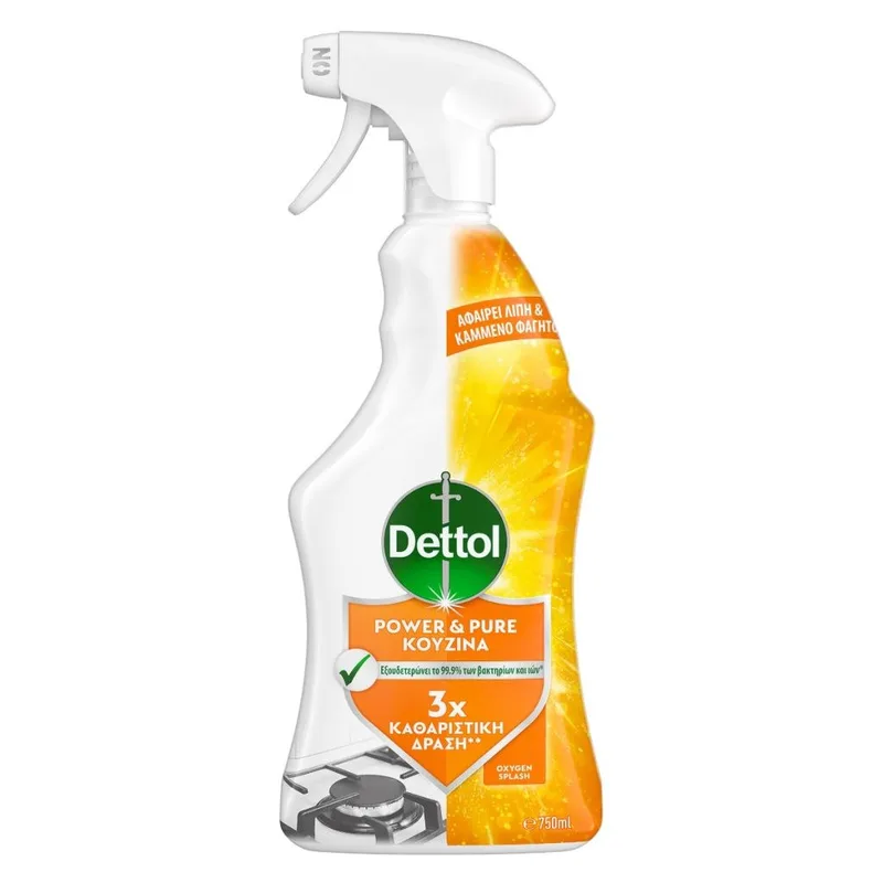 Dettol Πολυκαθαριστικό Spray Κουζίνας Oxygen Splash 750ml