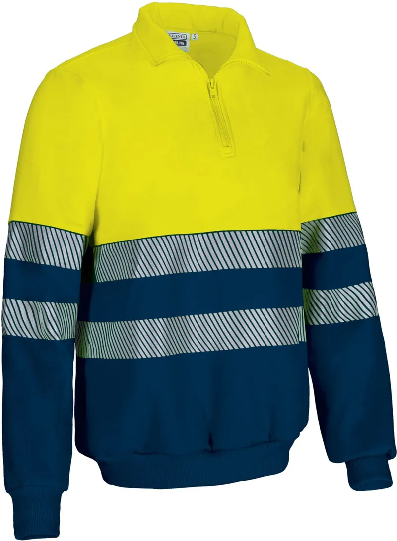 Φούτερ Hi-Vis STIRLING Valento SUVASTIAM Fluo Yellow-Orion Navy Blue