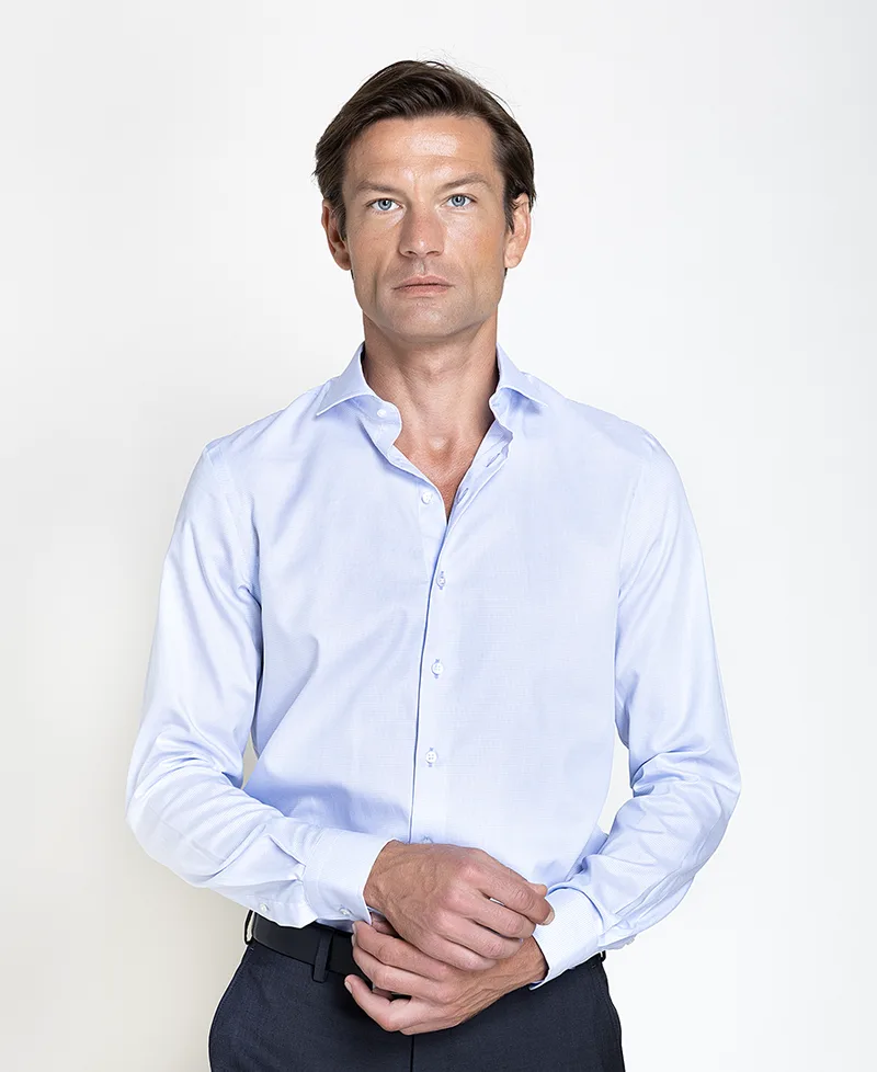 Vardas Ανδρικό Βαμβακερό Πουκάμισο Μονόχρωμο Modern Fit Για Business & Formal Εμφανίσεις