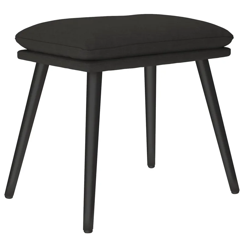 vidaXL Υποπόδιο Μαύρο 45 x 29,5 x 35 εκ. Υφασμάτινο