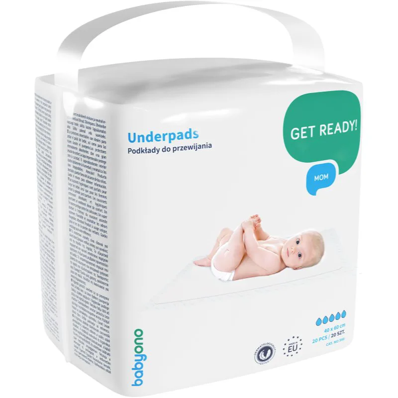 BabyOno Get Ready Mom σελτεδάκια μιας χρήσης 40 x 60 cm 20 τμχ