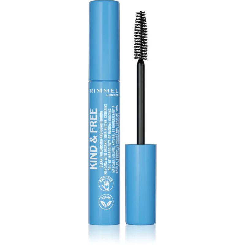Rimmel Kind & Free μάσκαρα για όγκο και επιμήκυνση απόχρωση 001 Black 7 ml