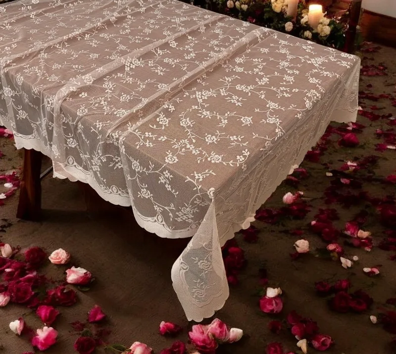 ΤΡΑΠΕΖΟΜΑΝΤΗΛΟ ΔΑΝΤΕΛΑ ROMANCE ΠΟΥΔΡΑ 160Χ220 LINEAHOME