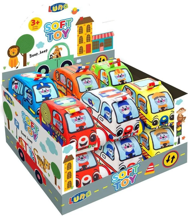 ΟΧΗΜΑ ΥΦΑΣΜΑΤΙΝΟ LUNA TOYS 12 X 9,5 CM 6 ΣΧΕΔΙΑ