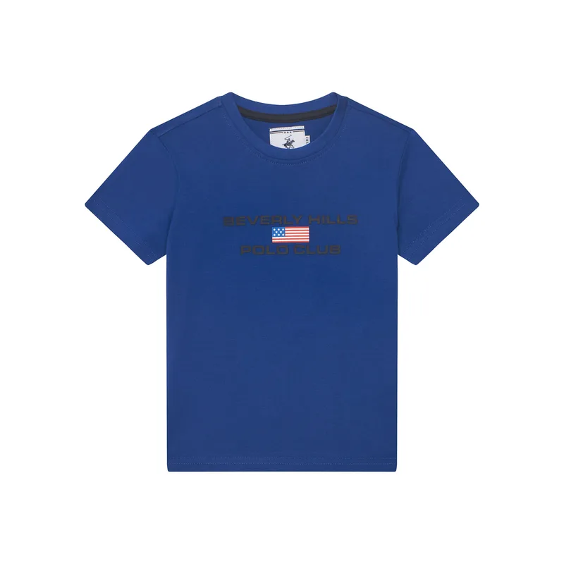 Beverly Hills Polo Club T-Shirt P-SS26B-TS0132 Μπλε Regular Fit