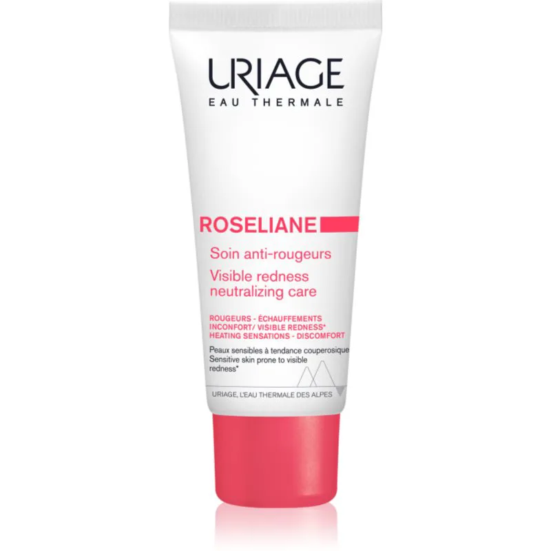 Uriage Roseliane Visible Redness-Neutralizing Care καταπραϋντική κρέμα για ευαίσθητη επιδερμίδα με τάση για ερυθρότητα 40 ml