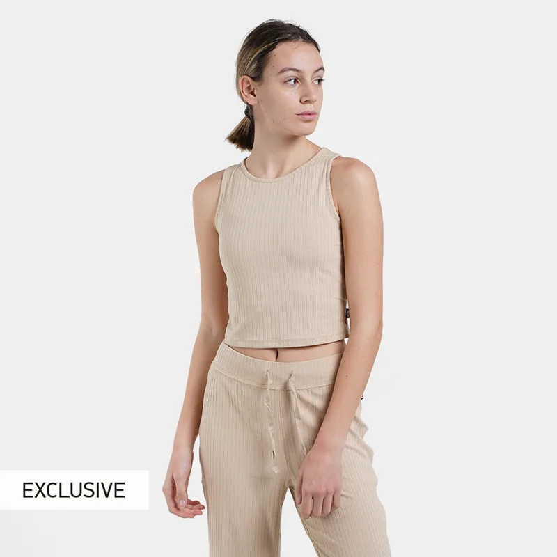 Nuff Γυναικείο Cropped Αμάνικο T-Shirt (9000100559_103)