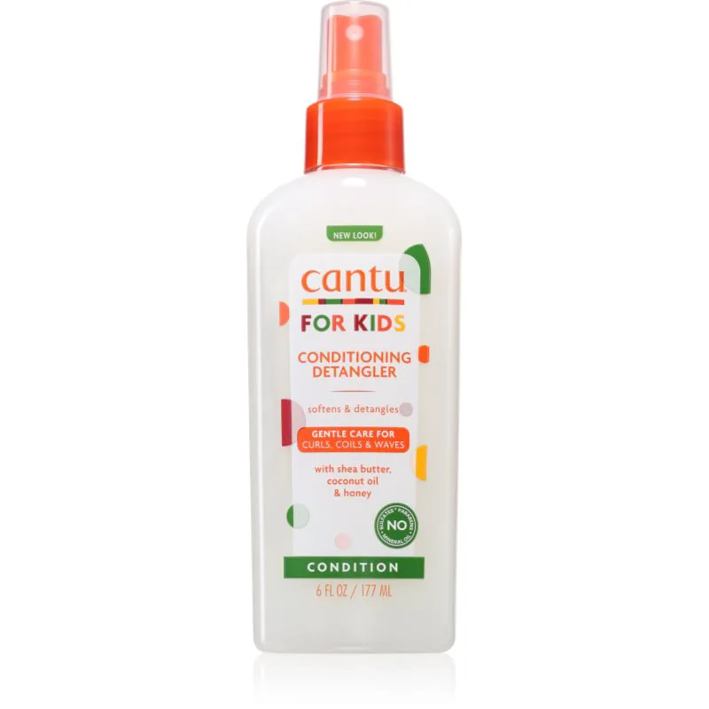 CANTU For Kids Care Detangler σπρέι για εύκολο χτένισμα μαλλιών για σπαστά και σγουρά μαλλιά 177 ml