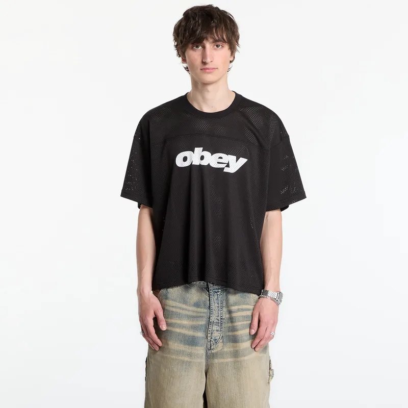 T-shirt OBEY Practice Jersey Ss Black M