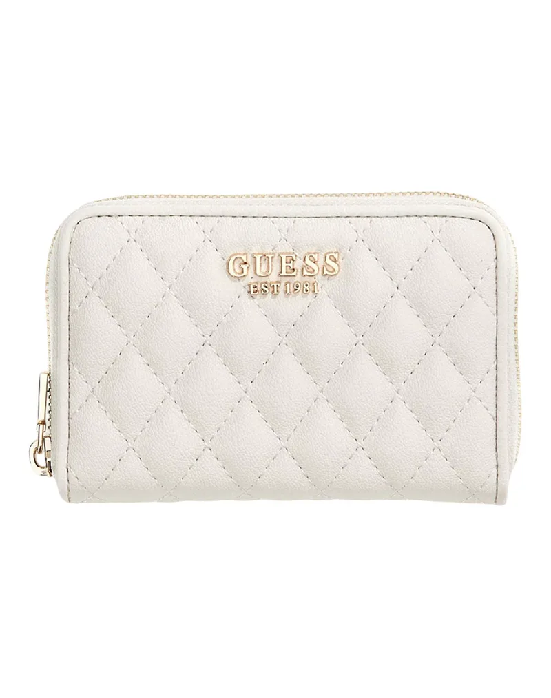 GUESS ATABEY SLG MEDIUM ZIP AROUND ΠΟΡΤΟΦΟΛΙ ΓΥΝΑΙΚΕΙΟ SWQG9894140-OFF OffWhite