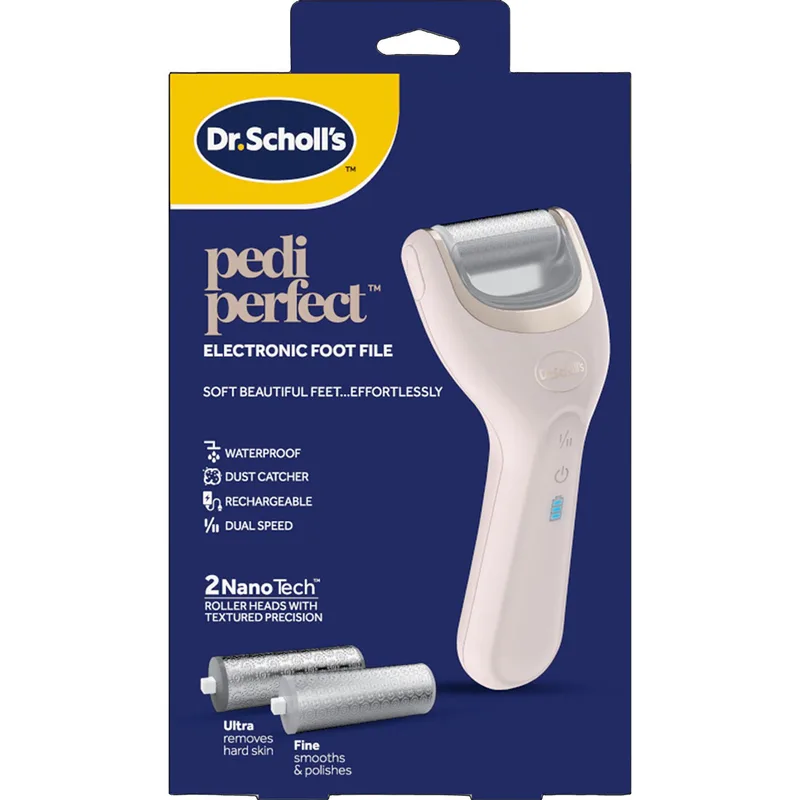 Scholl Pedi Perfect Recharge NanoTech Electronic Foot File Ηλεκτρονική Λίμα Ποδιών 1 Τεμάχιο