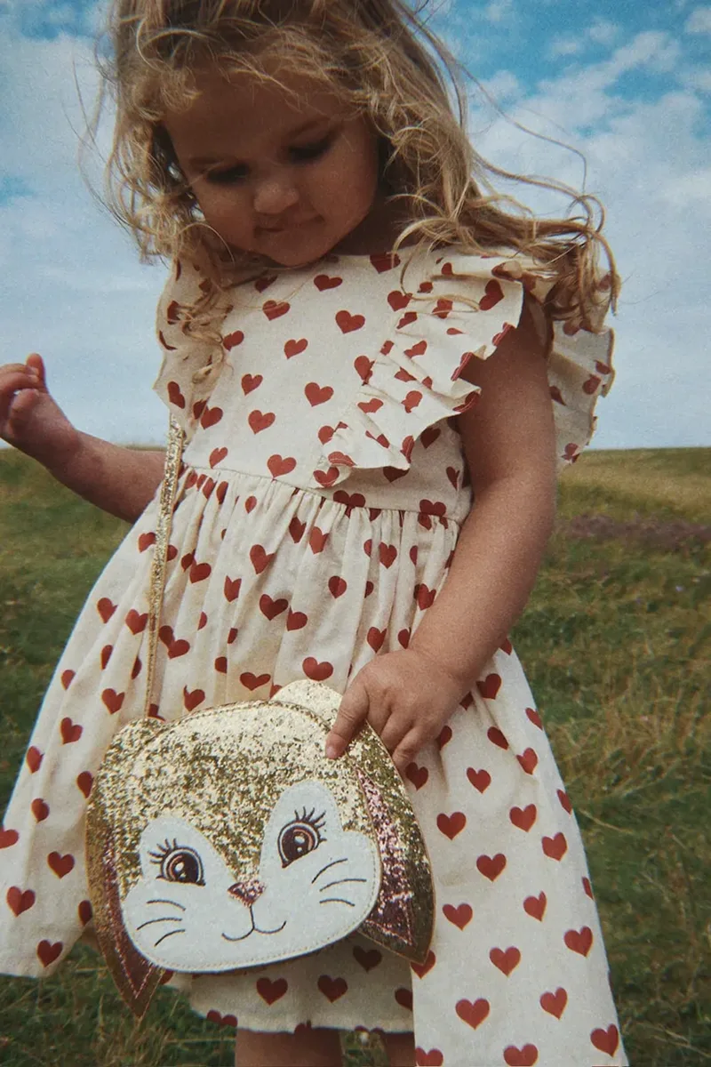 Konges Sløjd φόρεμα βαμβακερό CIANNA BOW DRESS GOTS