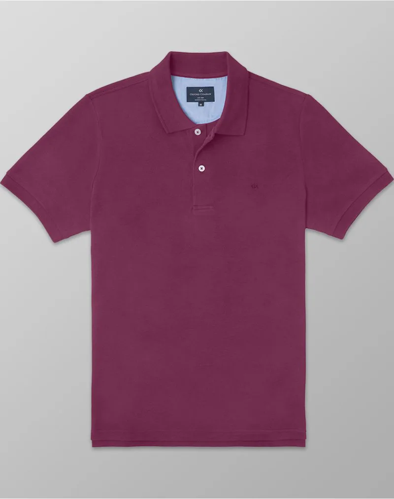OXFORD COMPANY POLO KM 100% ΒΑΜΒΑΚΙ ΜΠΛΟΥΖΑ P511-PZ00.20-20 Violet