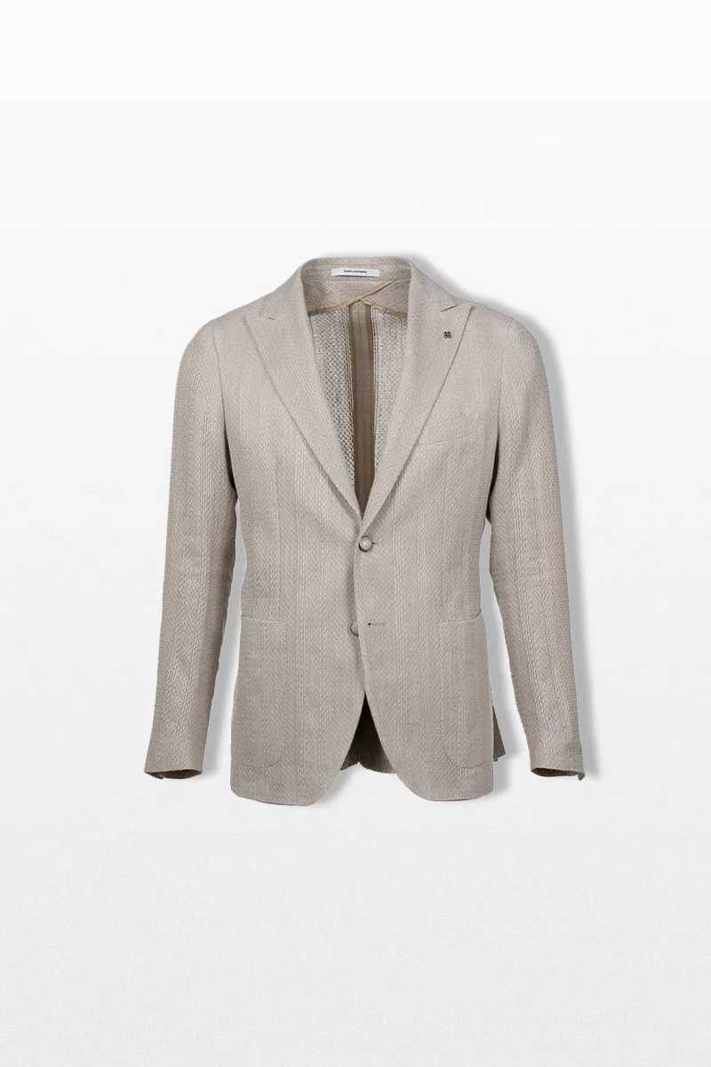 TAGLIATORE Ανδρικό Μπεζ Single Breasted Blazer