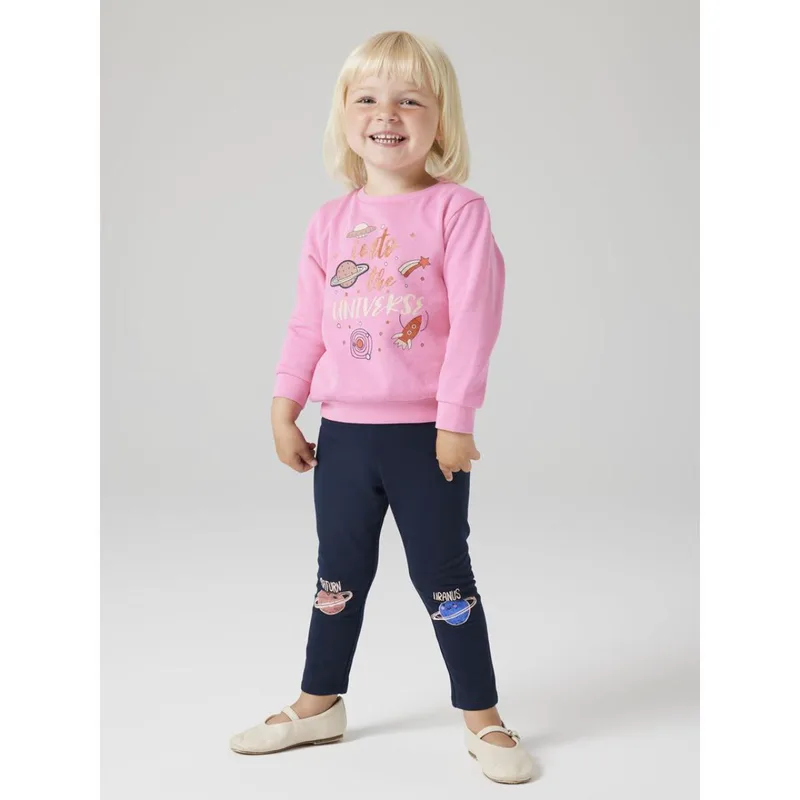 Σετ κολάν φούτερ κορίτσι name it-13243527-Pink Cosmos