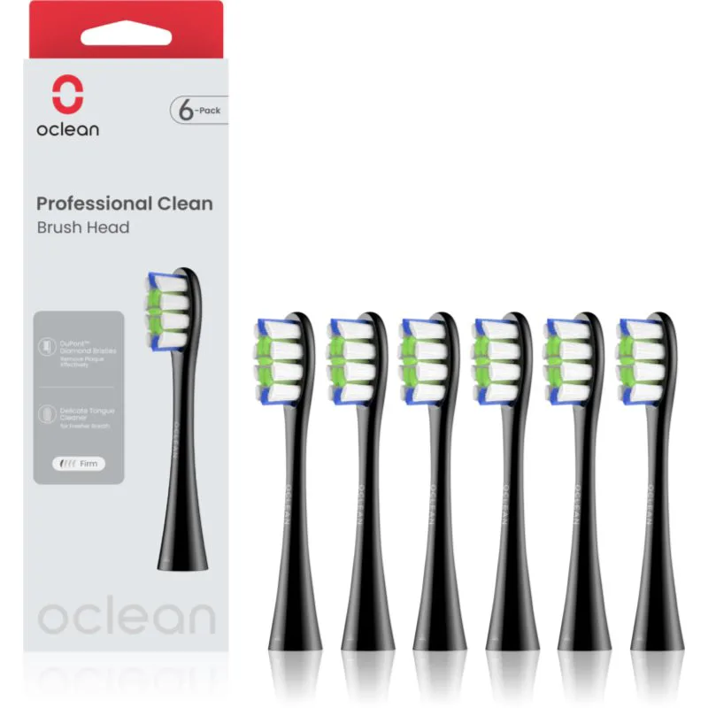 Oclean Professional Clean P1C5 ανταλλακτική κεφαλή μαύρα 6 τμχ