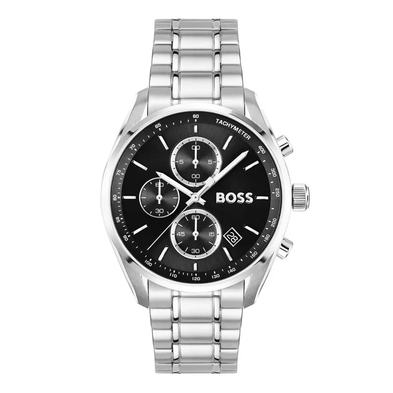BOSS Grand Prix Chrono Silver Steel Bracelet 1514259