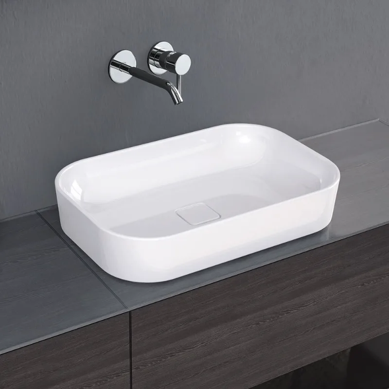 Νιπτήρας Επικαθήμενος Λευκό Ceramica Centro 34060-300 Λευκό (60x40cm)