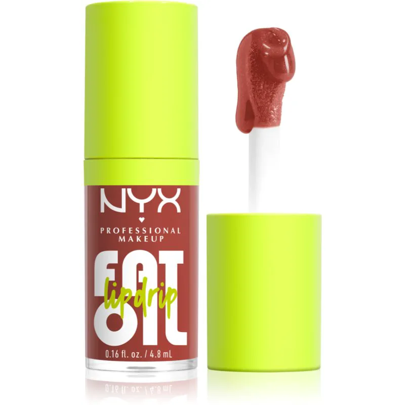 NYX Professional Makeup Fat Oil Lip Drip Έλαιο για τα χείλη απόχρωση Splash Of Cream 4.8 ml