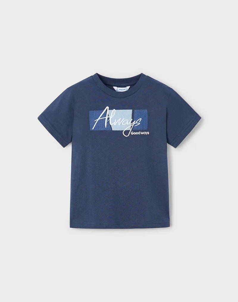 MAYORAL ΜΠΛΟΥΖΑ ΚΟΝΤΟΜΑΝΙΚΗ ΑΠΛΙΚΕ 03025A-095 DarkBlue