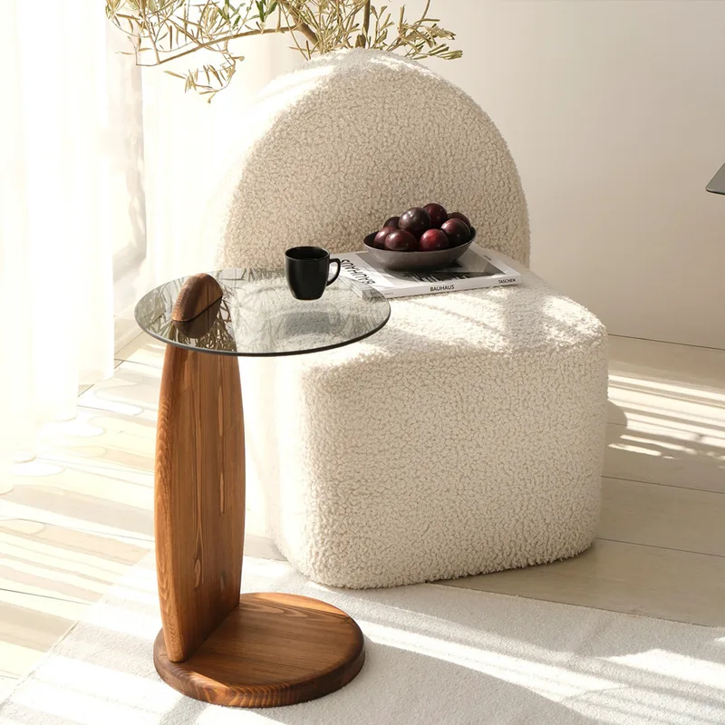 Βοηθητικό Τραπεζάκι Surf - Chesnut, Fume 552Nos2550 35x53x35 cm
