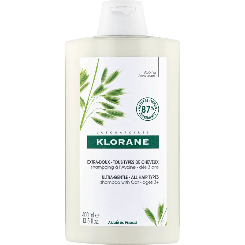 Klorane Oat Shampoo All Hair Types Εξαιρετικά Απαλό Σαμπουάν με Βρώμη για Όλους του Τύπους Μαλλιών 400ml