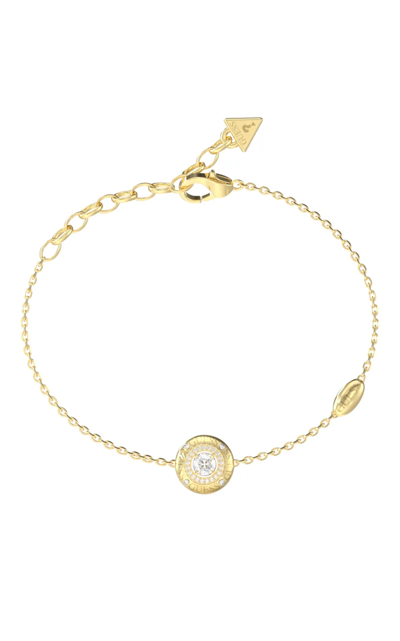 GUESS STEEL SPARKS JUBB06288JWYGL Βραχιόλι Χρυσό Με Σχέδιο Με Πέτρες
