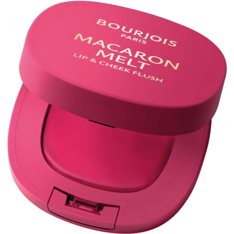 Bourjois Macaron Melt Lip & Cheek Flush ρουζ 2 σε 1 απόχρωση 04 Ροζ Guava 5 γρ