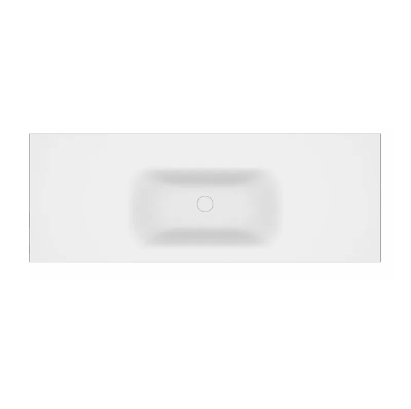 Νιπτήρας Επίπλων Karag Eloise 120 Λευκό Ματ Solid Surface (120x46m)