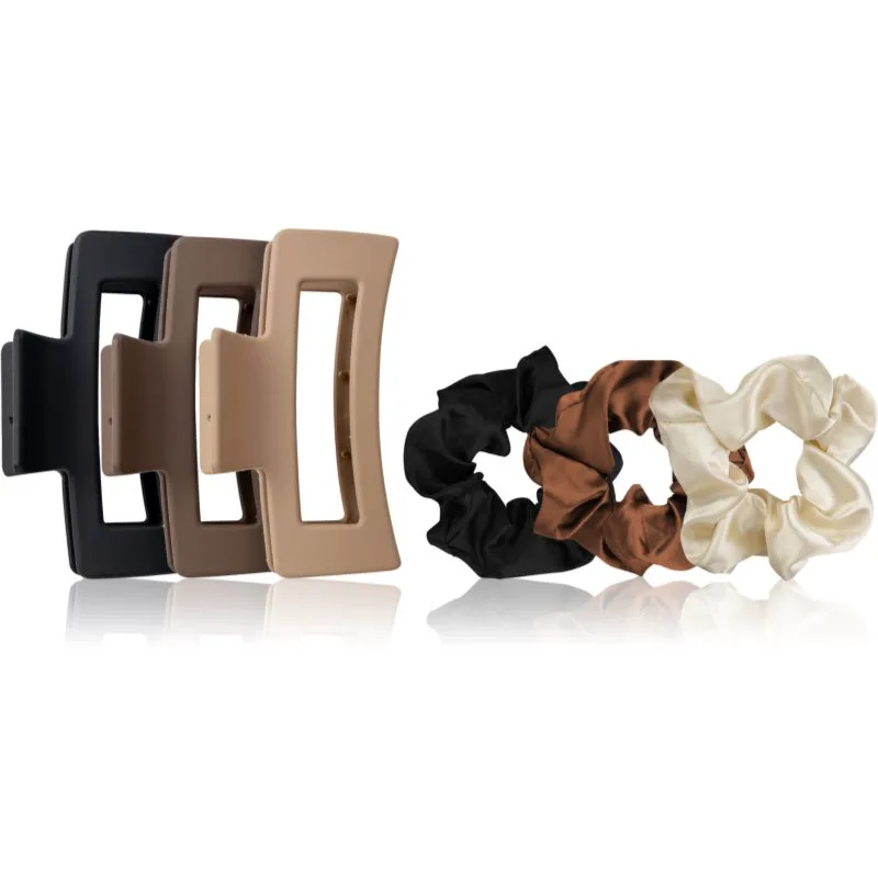 Brushworks Natural Hair Clip & Scrunchie Set σετ δώρου για τα μαλλιά