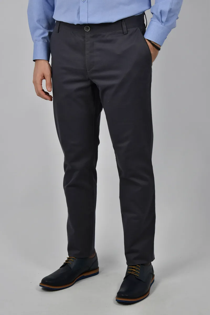 GioS Παντελόνι Chinos - Γκρι - 6708