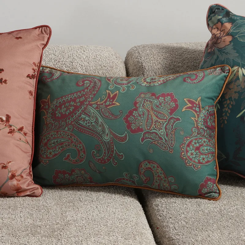 Διακοσμητικό Μαξιλάρι Βελουτέ (35x50) Nef-Nef Homeware Ladova Petrol