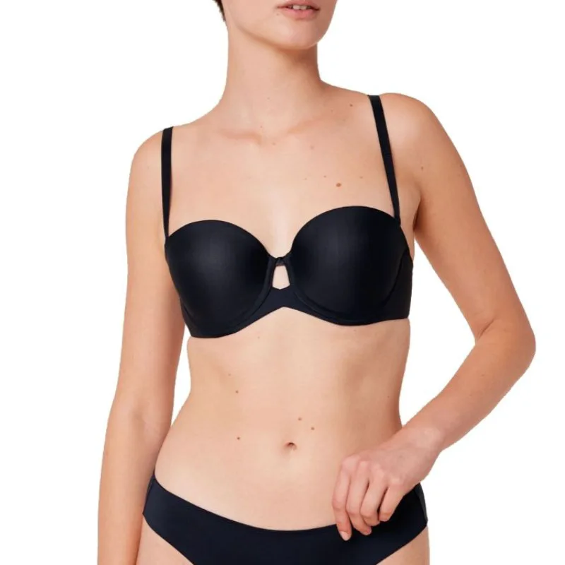 Σουτιέν Strapless με ενίσχυση & μπανέλα | Pure Micro WDP ΜΑΥΡΟ