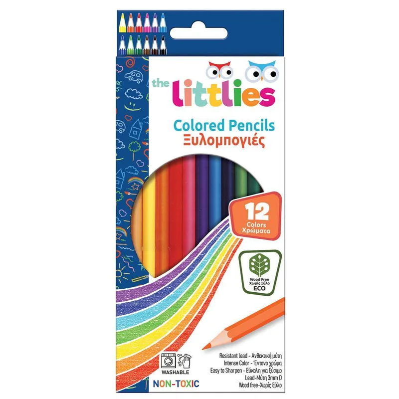 ΞΥΛΟΜΠΟΓΙΈΣ WOOD FREE THE LITTLIES 12 ΧΡΏΜΑΤΑ