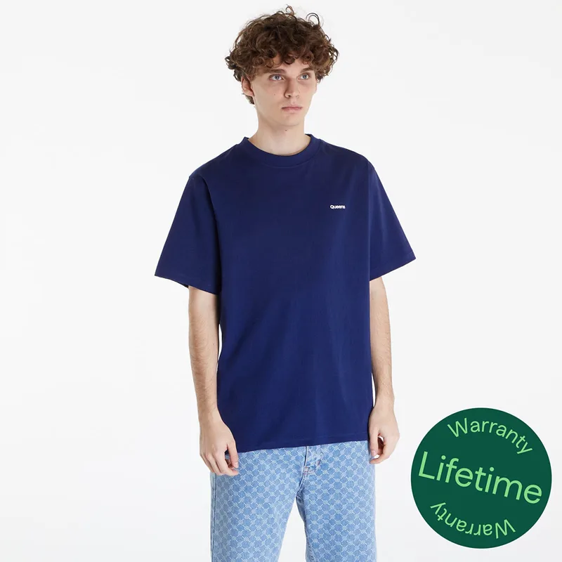 T-shirt Queens Men's Essential T-Shirt With Contrast Print Navy S