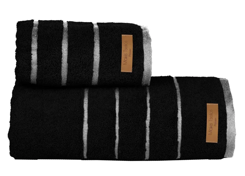 ΣΕΤ ΠΕΤΣ. 2 ΤΕΜ PRIVE BLACK 50Χ90+90Χ150 600gsm