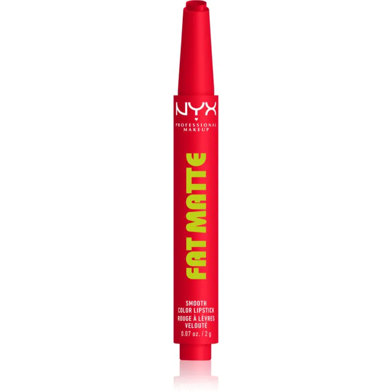 NYX Professional Makeup Fat Matte Βάλσαμο για χείλη με ματ αποτέλεσμα Fuzzy Flame 2 γρ
