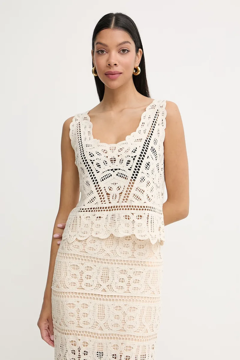 Guess crop top γυναικείο βαμβακερό OCTAVIA