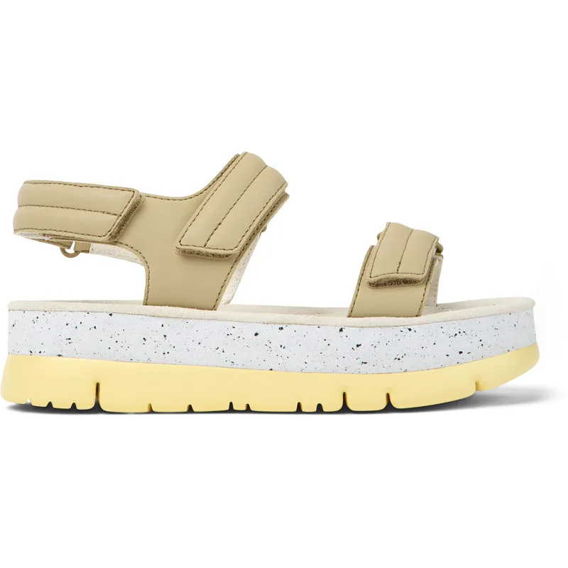 CAMPER Oruga Up - Πέδιλα Για Γυναικεία - Μπεζ, Μέγεθος 38, Smooth leather