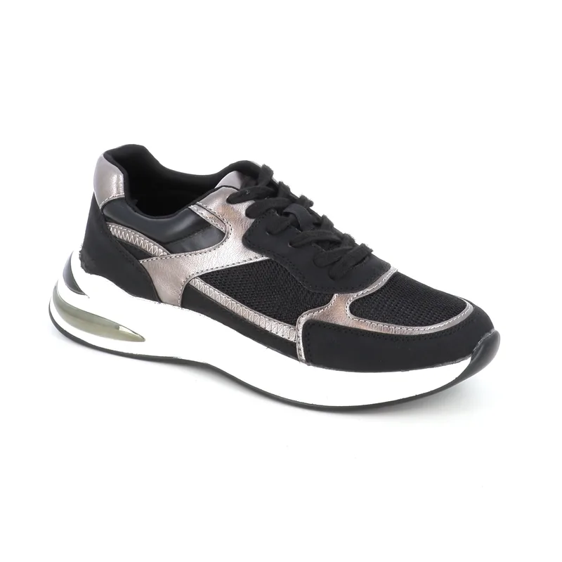 8062-06 ΓΥΝΑΙΚΕΙΟ ΥΠΟΔΗΜΑ SNEAKER, ΜΑΥΡΟ
