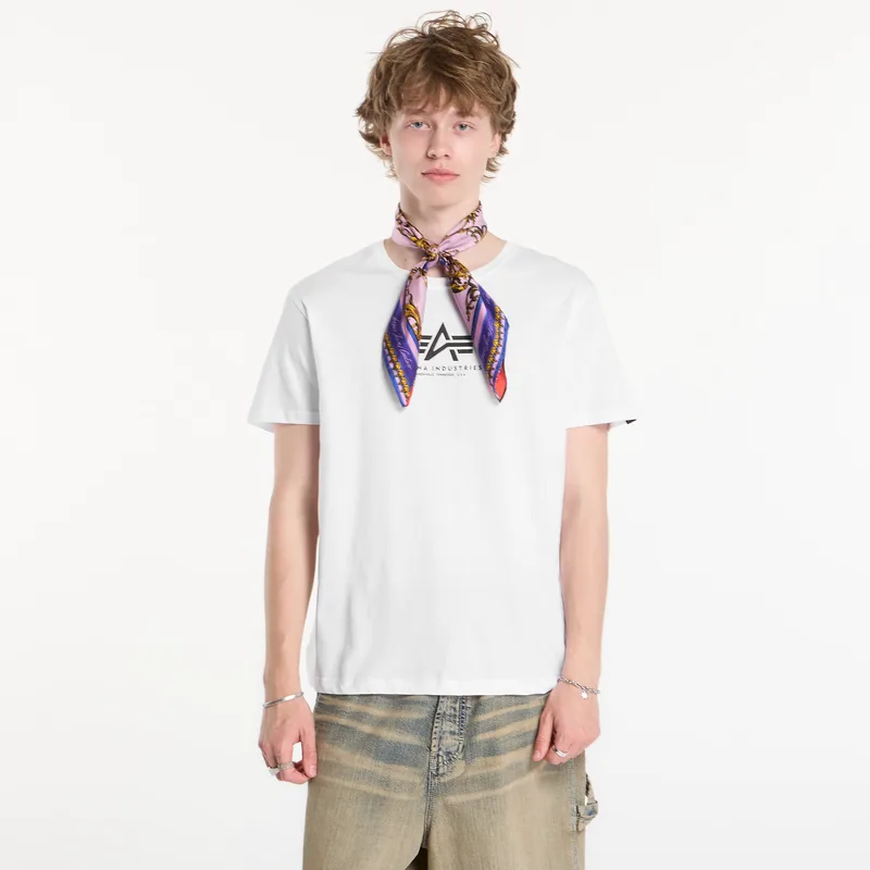 T-shirt Alpha Industries Basic T-Shirt Contrast Stitch White L