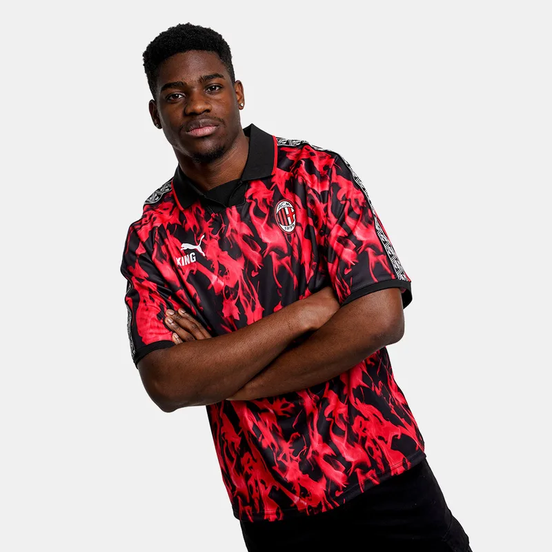 Puma AC Milan FC KING Retro Home Ανδρική Ποδοσφαιρική Φανέλα (9000262782_67463)