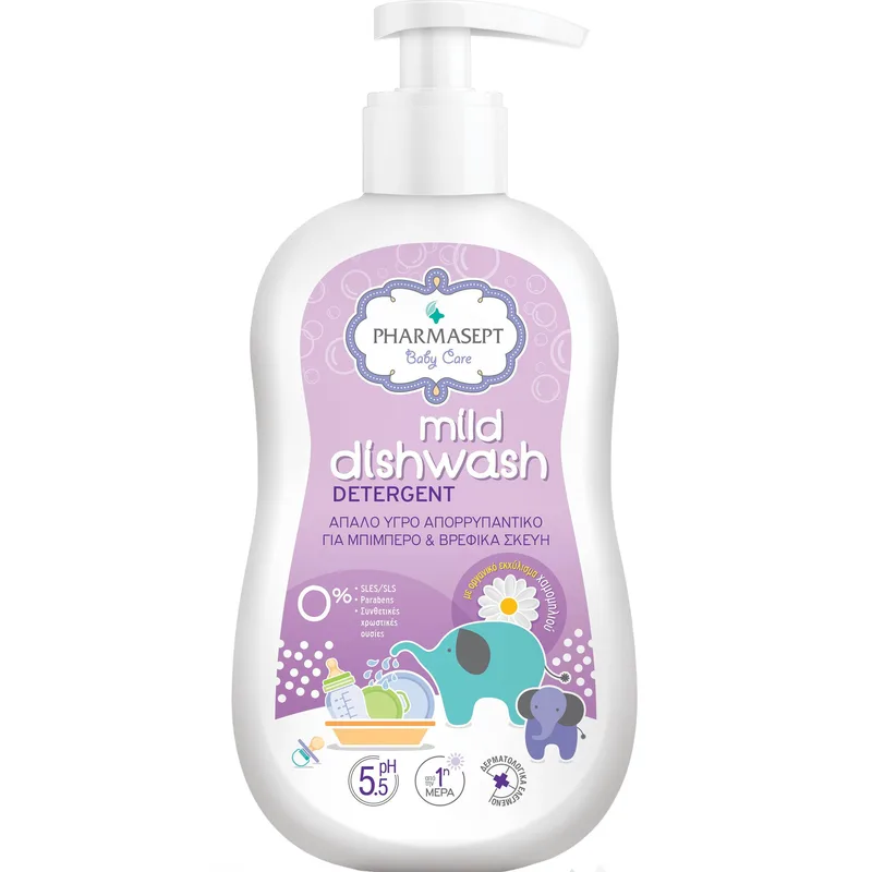 Pharmasept Baby Care Mild Dishwash Detergent Απαλό Απορρυπαντικό για Μπιμπερό & Βρεφικά Σκεύη 400ml