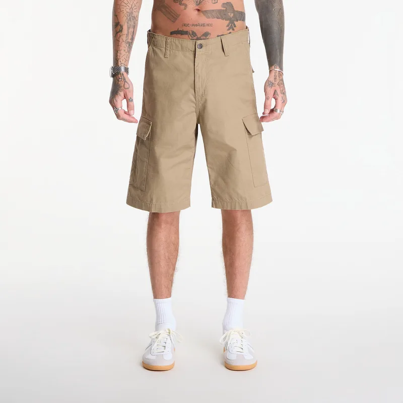 Σορτς Carhartt WIP Regular Cargo Short Leather Rinsed 29