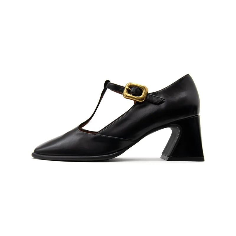 Γόβες Angel Alarcon ORETEI LEATHER MARY JANE MID HEEL PUMPS WOMEN