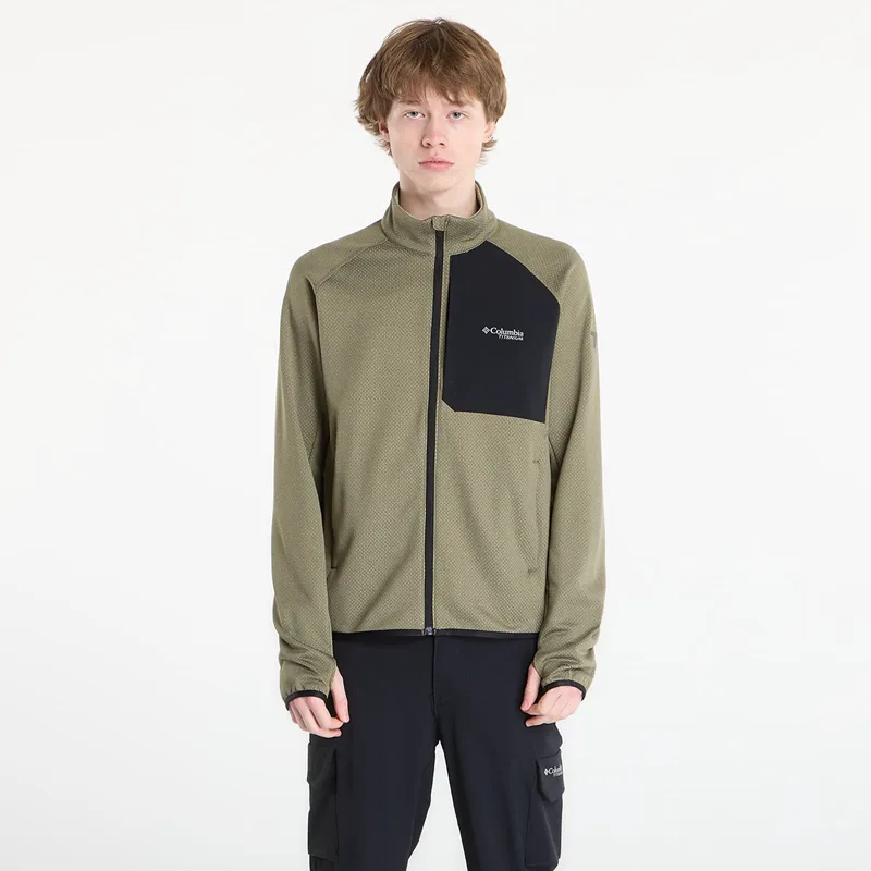 Φούτερ Columbia Triple Canyon™ II Functional Grid Fleece Jacket Stone Green Heather/ Black M